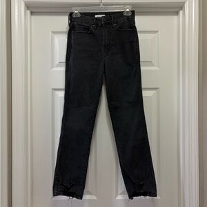 Good American Black Straight Leg Jeans